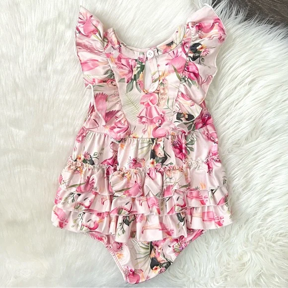 Baby Girl Ruffle Fairy Romper - Picture 2 of 2